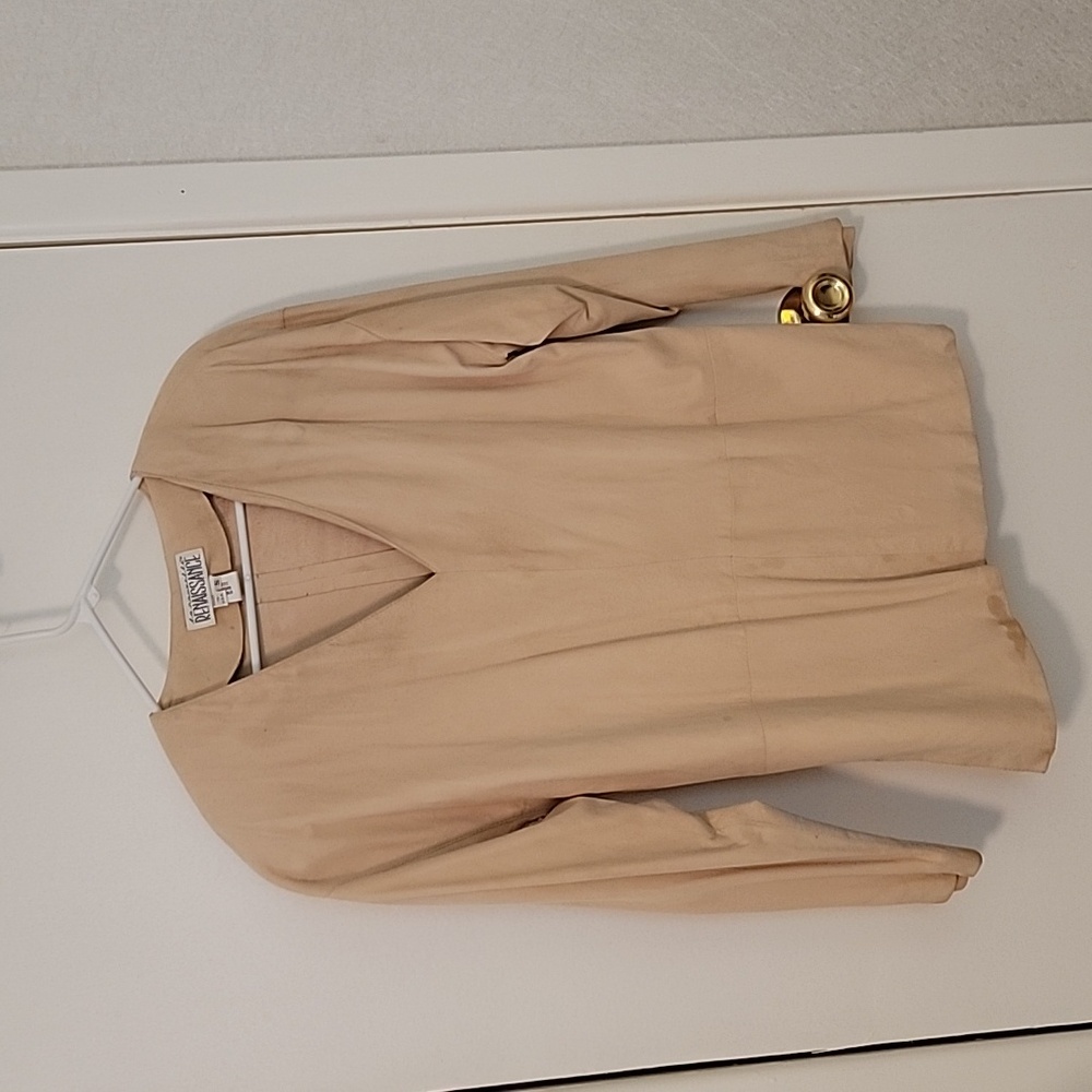 Beige Suede shirt women's